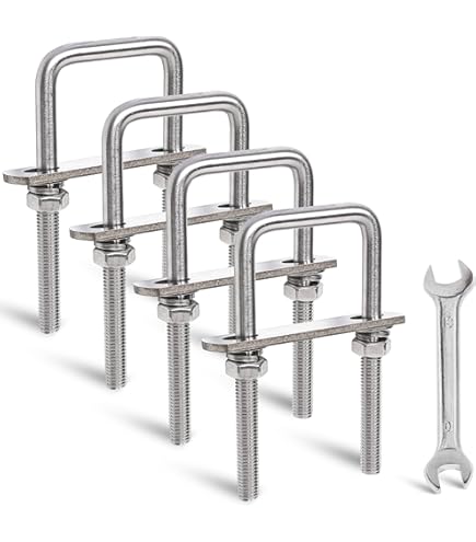 Amazon.com: Stanley N222-380 0.38 x 4 x 3 in. Zinc Square U-Bolt